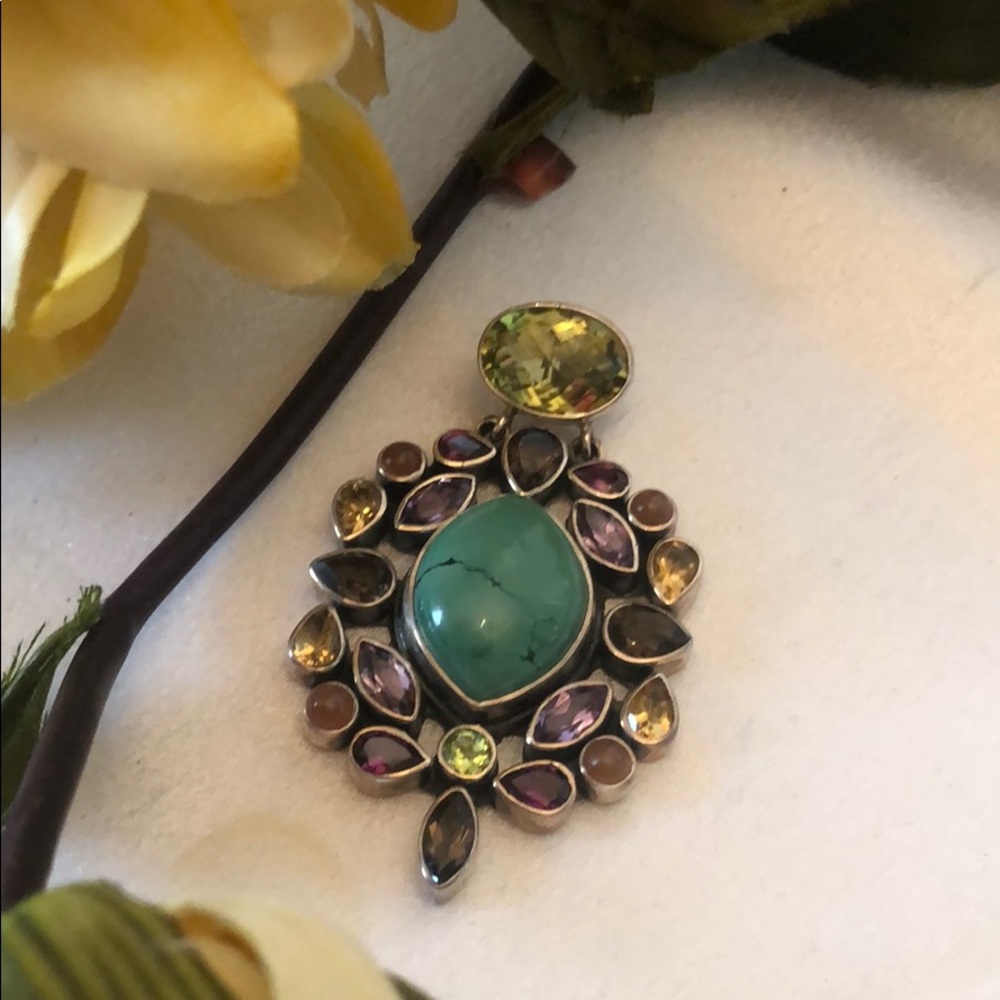 Nicky Butler Multiple Gem Turquoise Enhancer